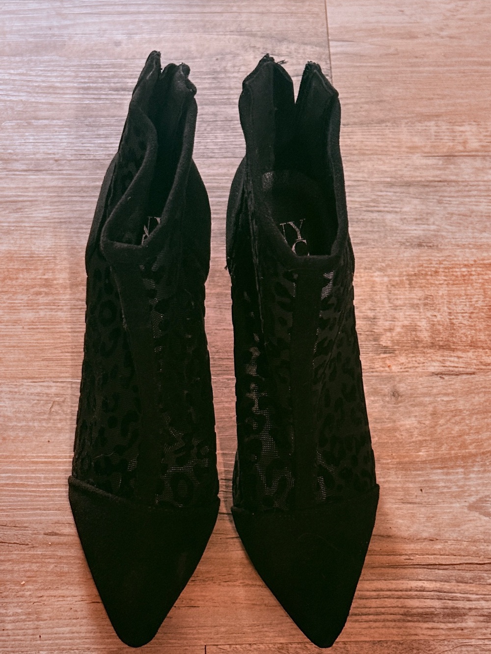 The Charlie Bootie Faux leather and Mesh